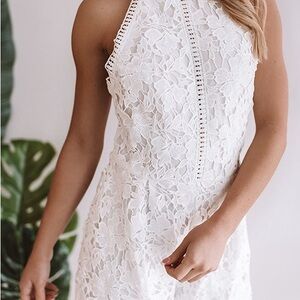 She + Sky Crochet Romper